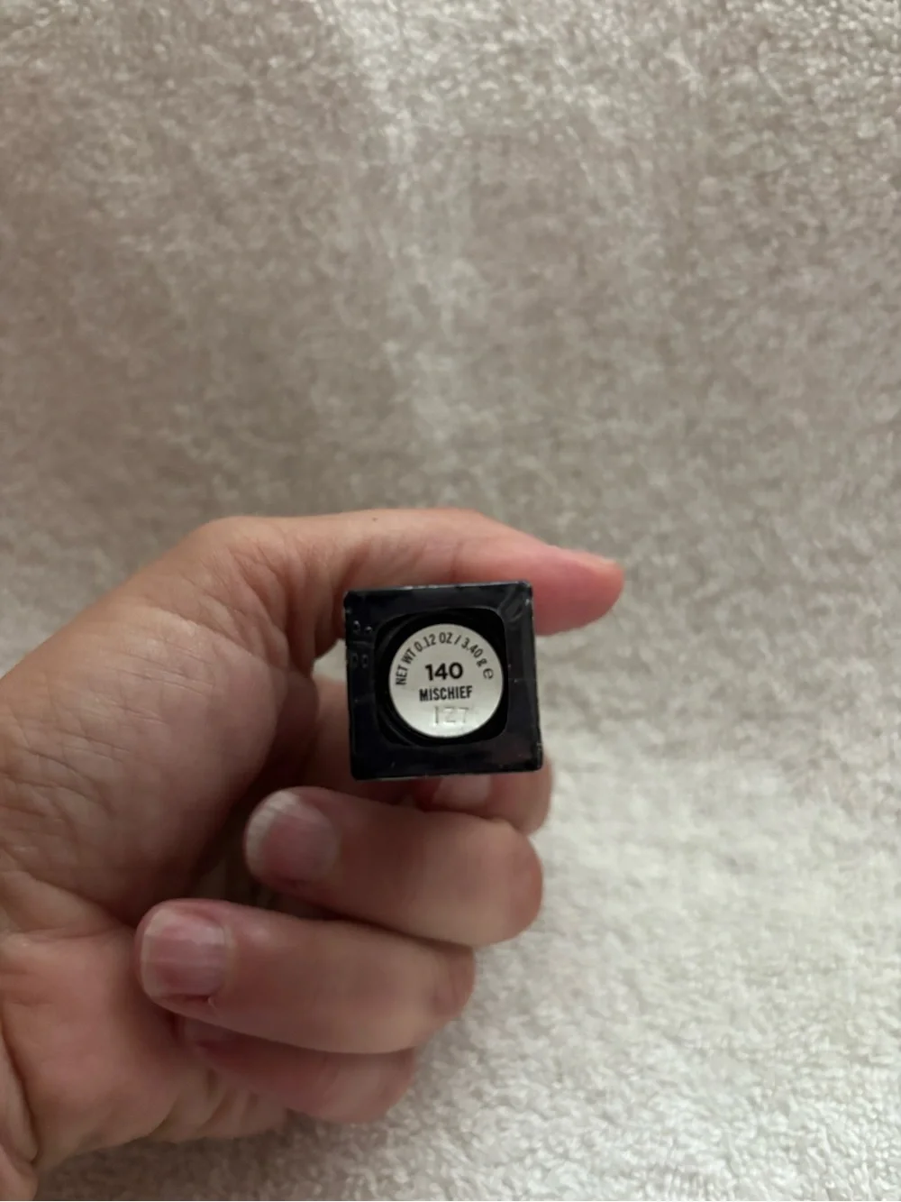 New BLK/OPL Color splurge lipstick shade  140 mischief